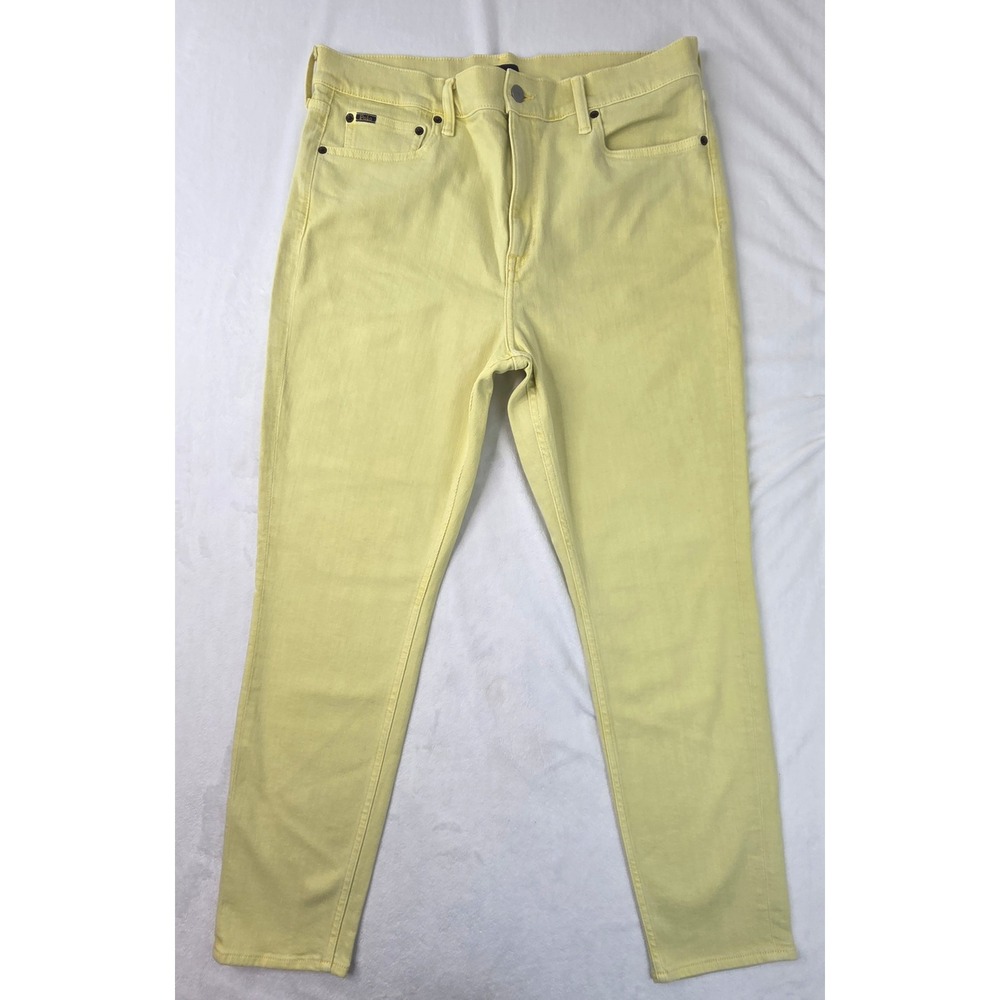 Polo Ralph Lauren Jeans Mens 32 Yellow Excellent Sullivan Slim Fit Denim Pants